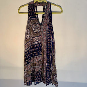 Entro Bohemian Floral Halter Dress